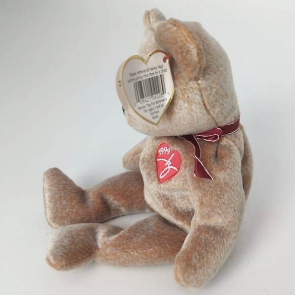 1999 Signature Bear, TY Beanie Babies, Embroidered Signature, Vintage, Y2K - Picture 3 of 9